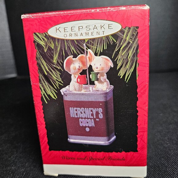 Hallmark Hershey's 1993 Keepsake Ornament Warm And Special Friends In Box - Picture 4 of 12